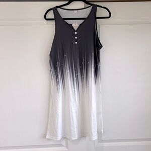 NWT made with ❤️ sleeveless dress, black and white large